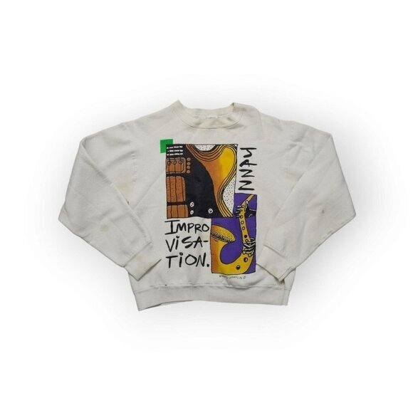 Vintage Jazz Improvisation‎ Music Sweatshirt Art to Wear Gravity Graphics - Picture 1 of 10
